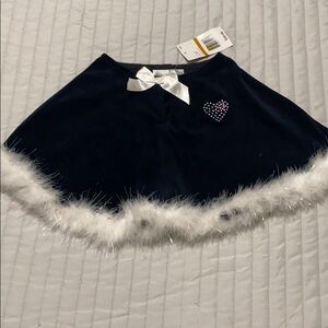 URit velvet black and white skirt size 3T